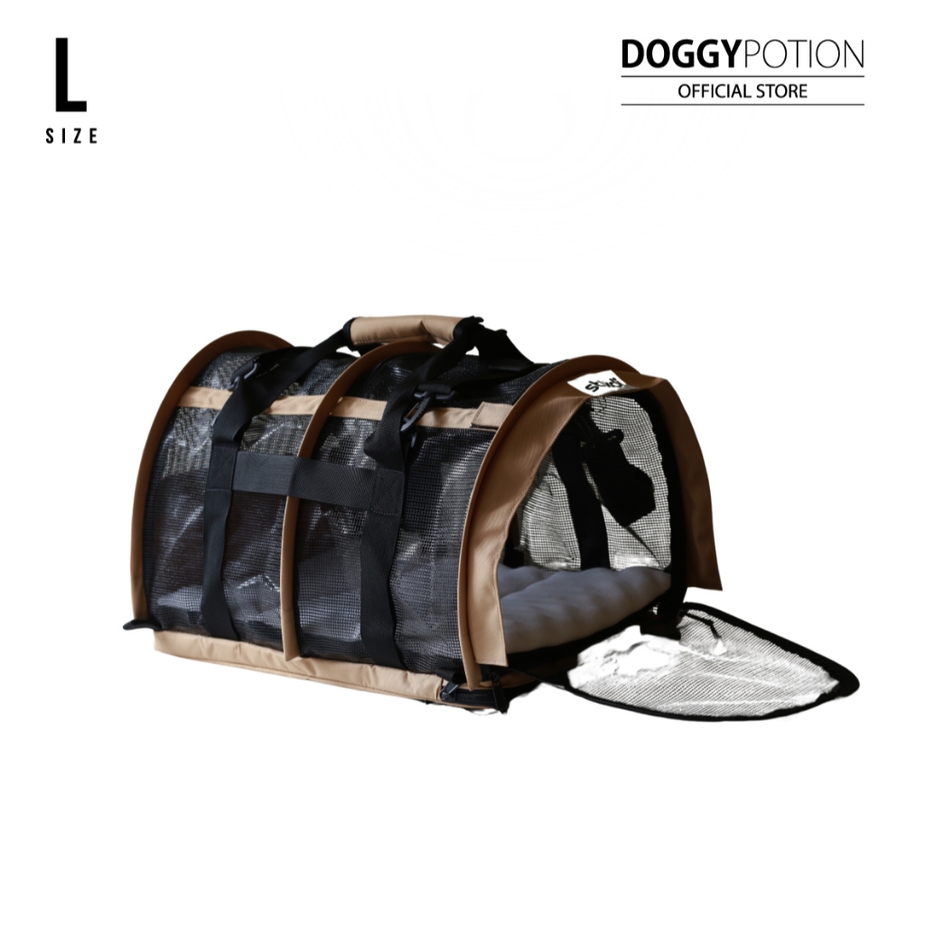 SturdiBag All Mesh Travel Pet Carrier Sz.L Earthy Tan กระเป๋าสำหรับสัตว์เลี้ยง รุ่น Mesh ไซต์ L