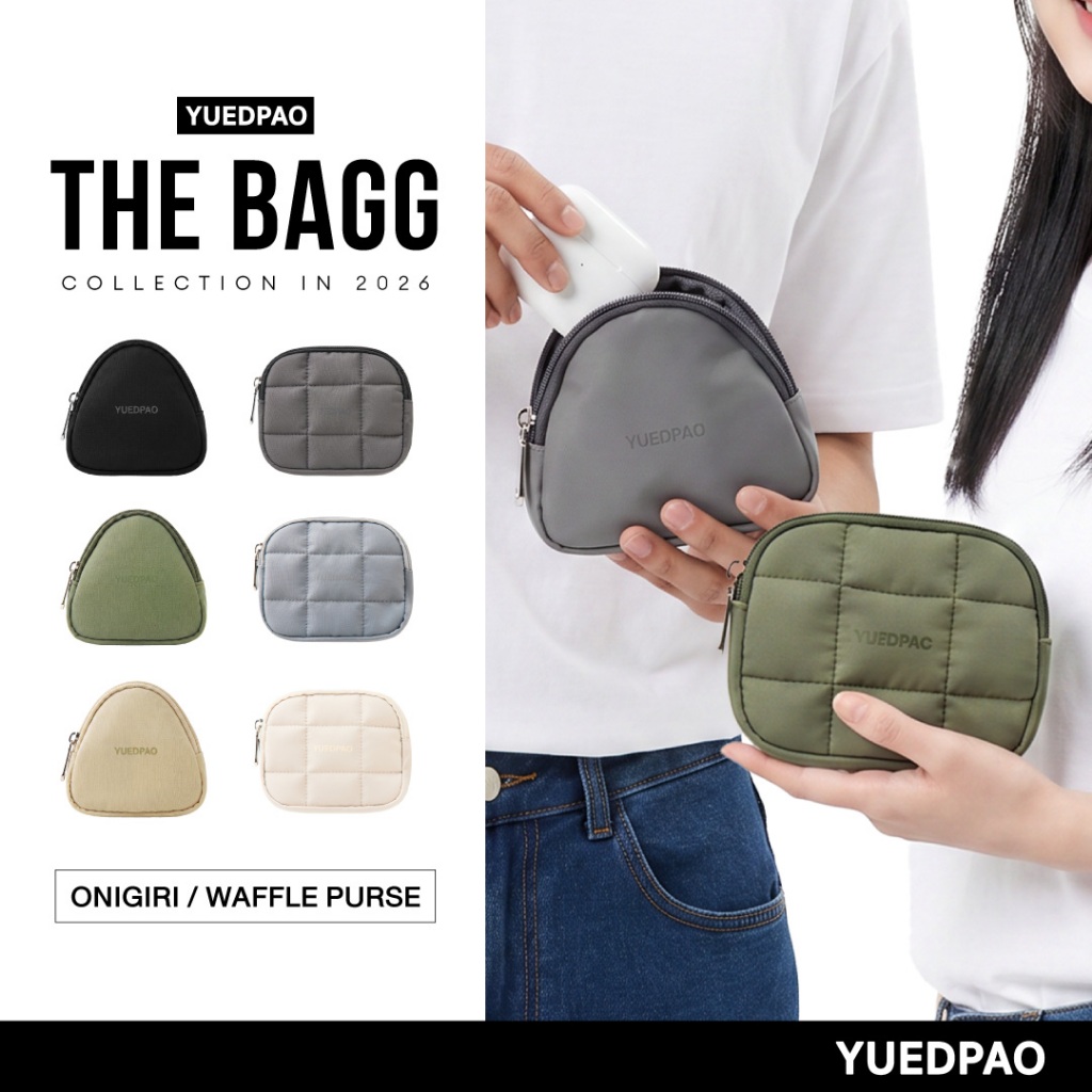 Yuedpao Mini Bag - Onigiri & Waffle Purse กระเป๋ามินิ กระเป๋าใส่ของขนาดเล็ก กระเป๋าอเนกประสงค์