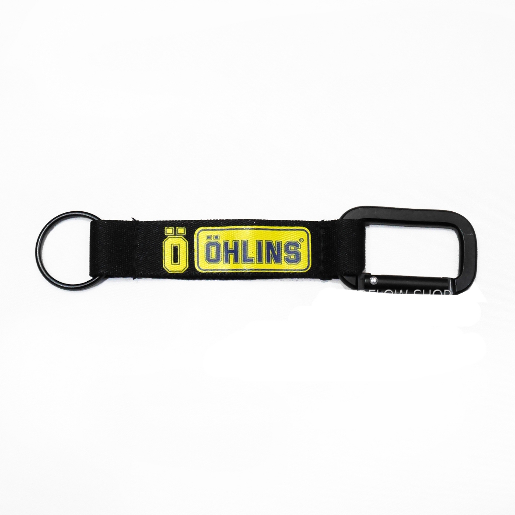 พวงกุญแจ Ohlins พวงกุญแจผ้า ห่วงสี่เหลี่ยม มีลาย 2 ด้าน ลายสกรีนชัดไม่ลอก