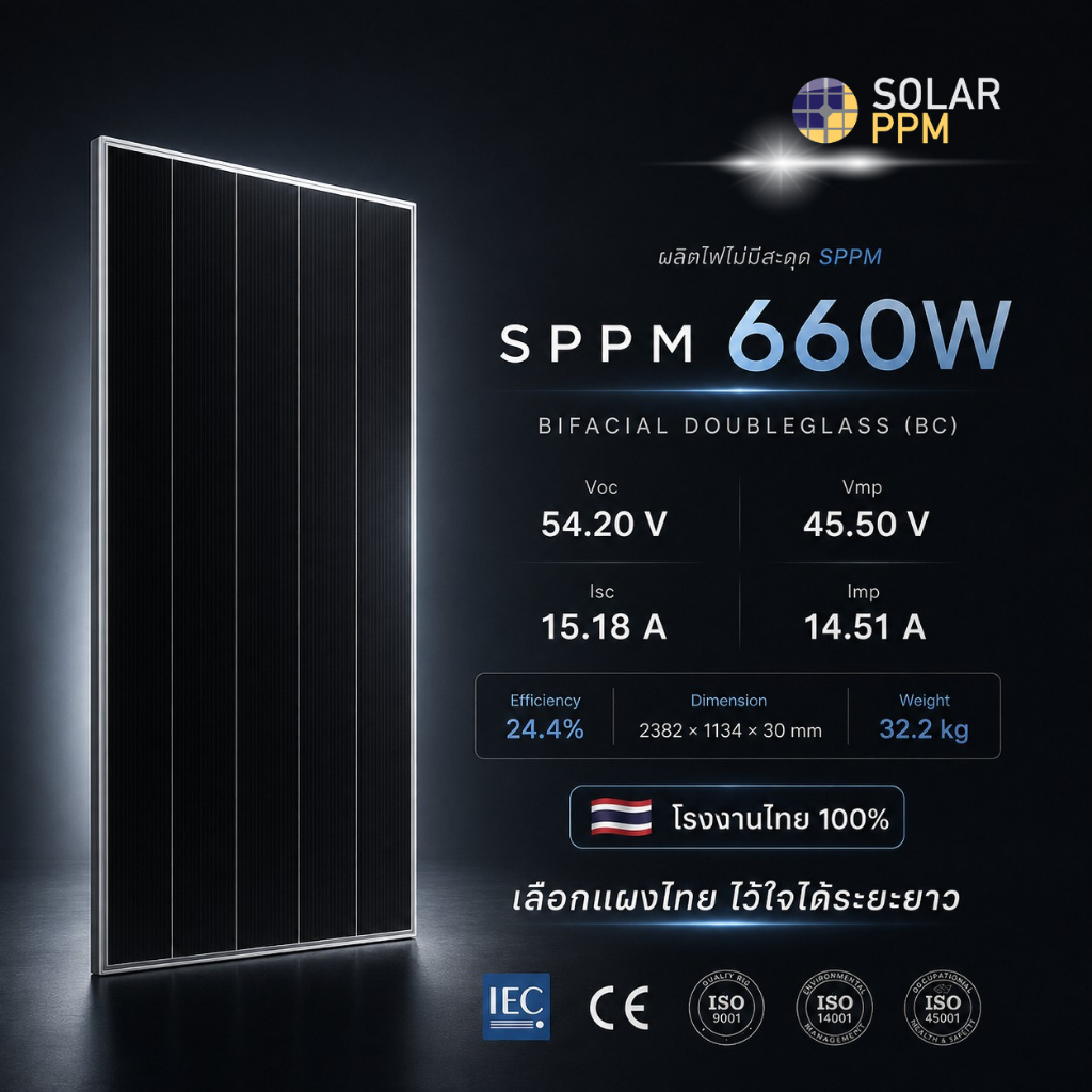 Solar PPM 660W NB10 – Bifacial Doubleglass