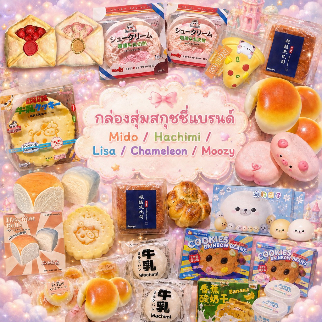 กล่องเซอร์ไพรซ์ รวมสกุชชี่แบรนด์แท้ ของแท้ % — ※ Surprize Box ※ โปรโมชั่นสุ่มคละแบบ(ไม่เลือก)