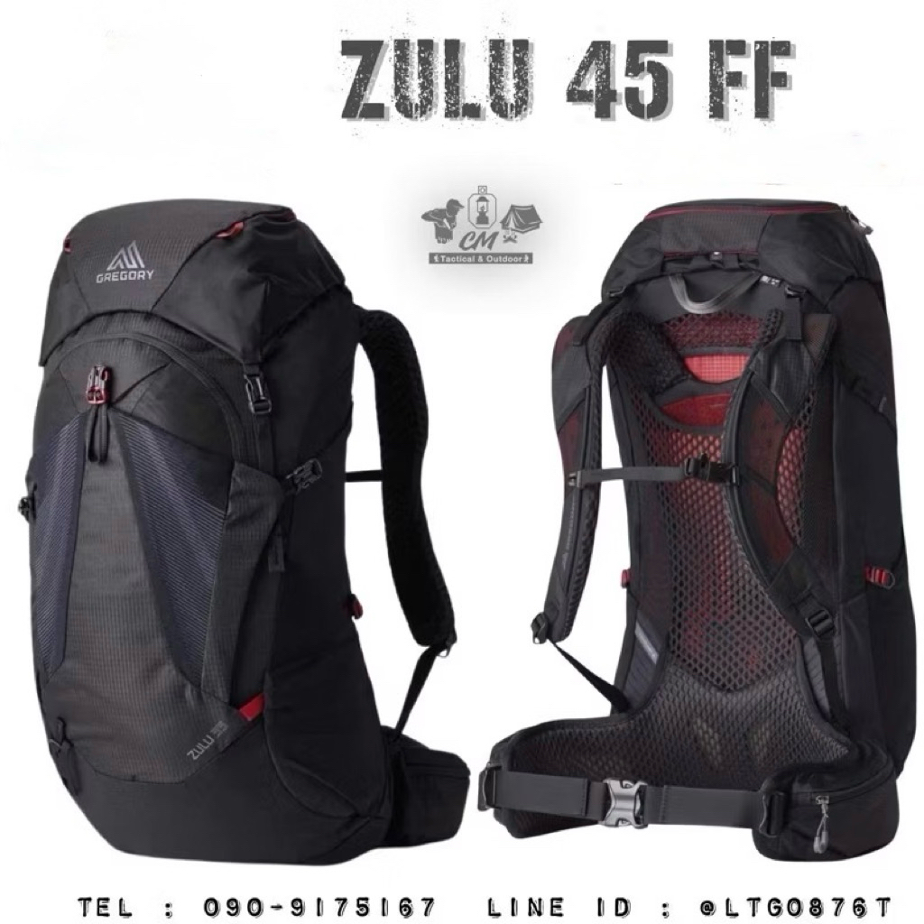 เป้เดินป่า GREGORY Zulu 45 FF เหมาะสำหรับผู้ชายโดยเฉพาะ