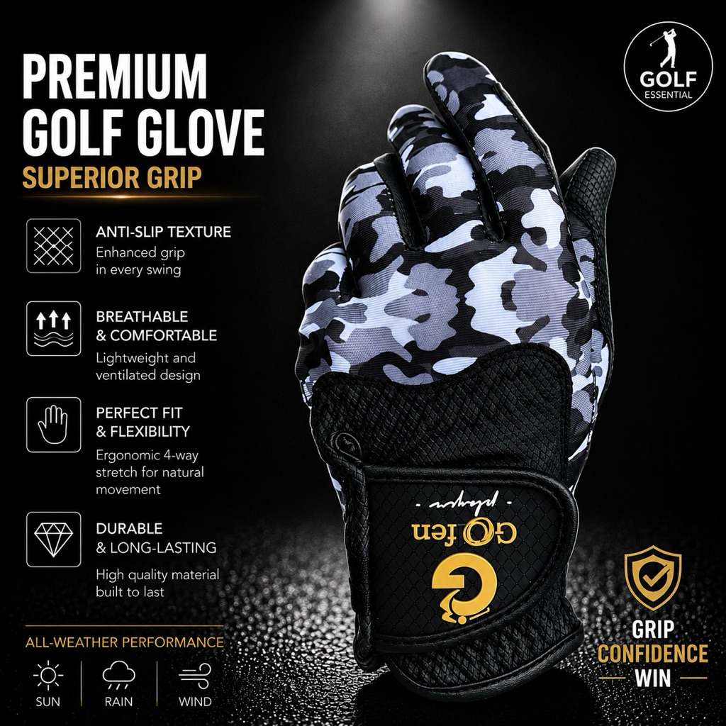ถุงมือกอล์ฟ Golfen Player Golf Glove ของแท้ ทุกขนาด ผู้หญิง ชาย เด็ก ใส่ข้างซ้าย