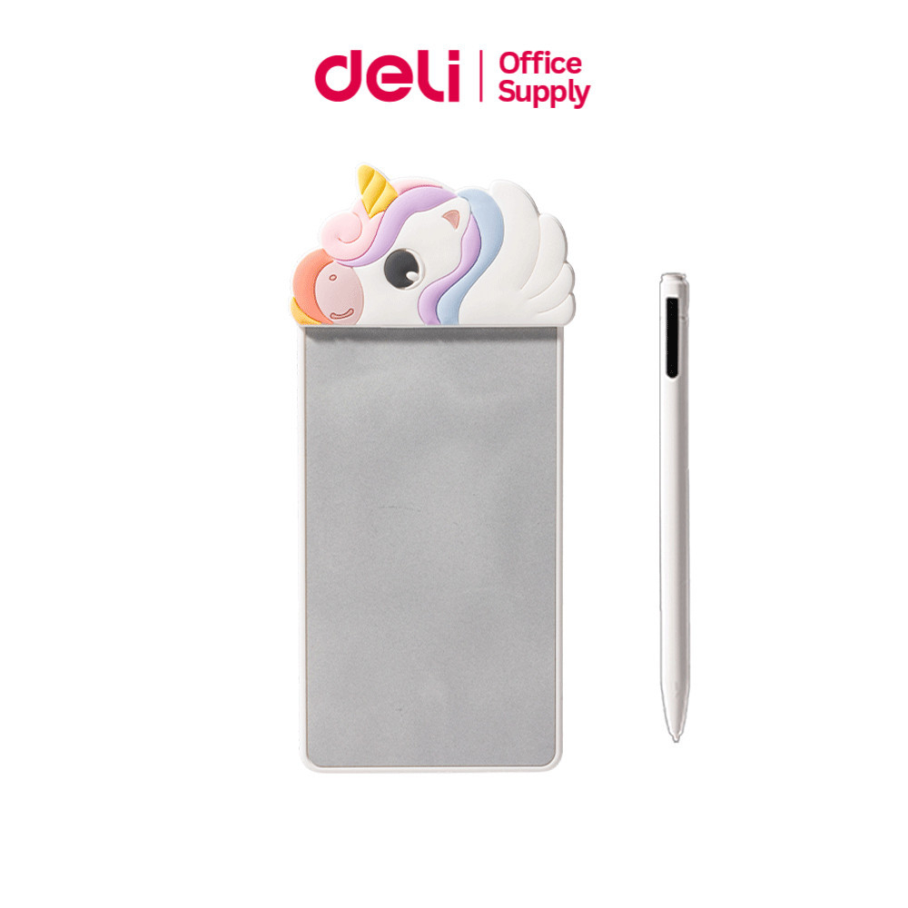Deli กระดานไวท์บอร์ด ไวท์บอร์ดแม่เหล็ก ขนาดพกพา พร้อมปากกา เขียนได้ ลบได้ ติดตู้เย็นหรือตู้เหล็ก Magic Whiteboard