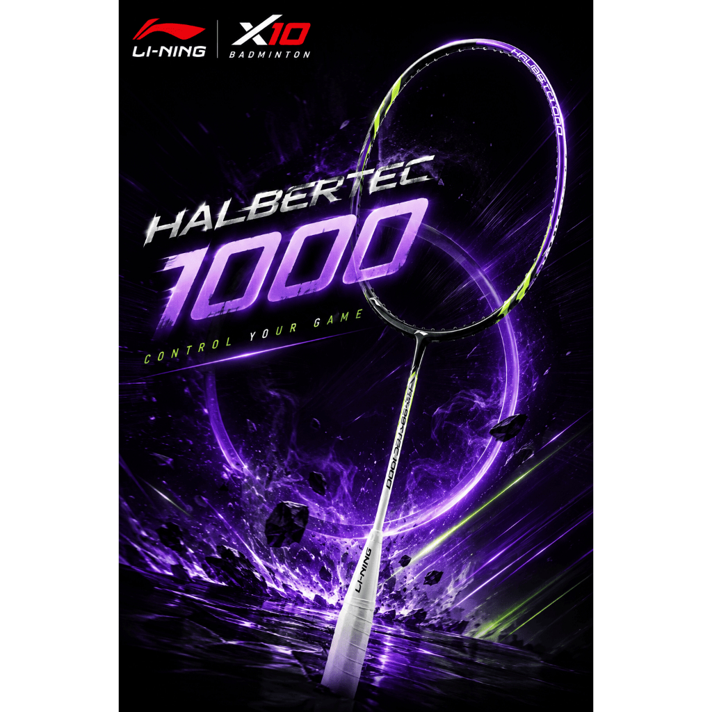 Li-Ning HALBERTEC 1000 ไม้แบดมินตัน Lining สายคอนโทรล หัวหนัก ก้านกลาง ของแท้ ประกันศูนย์ 6 เดือน