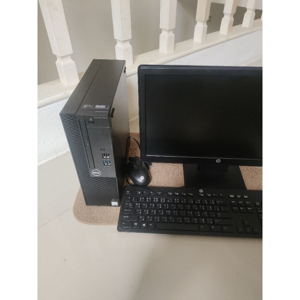 คอมพิวเตอร์มือสอง Dell Optiplex 3050 CPU Intel Core i5+ M.2 NVMe+HDD ครบเซต