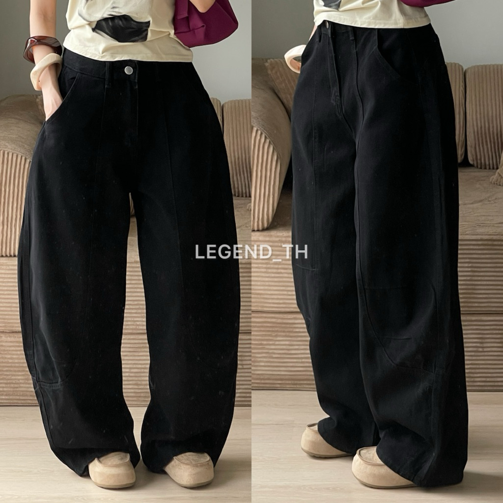 Legend | All black barrel jeans