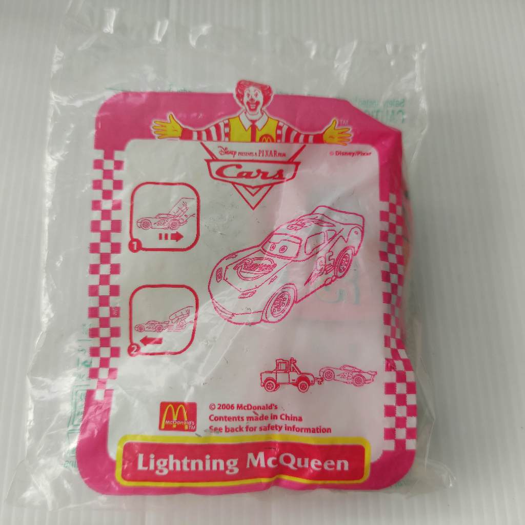 2006 Lightning McQueen McDonald's Movie Car Disney Pixar Cars