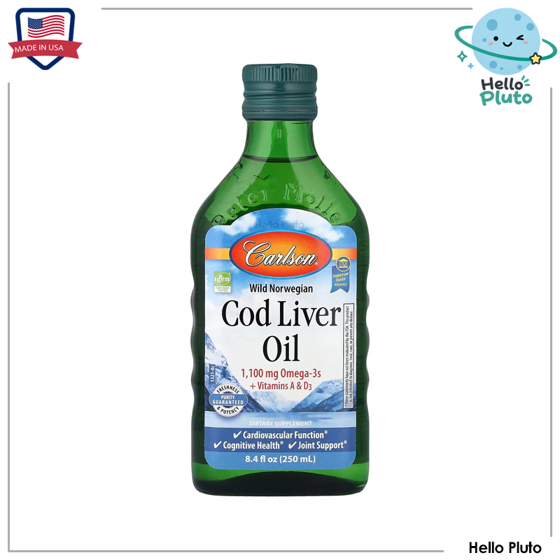 Carlson Labs, Wild Norwegian Cod Liver Oil, 8.4 fl oz (250 ml), Regular