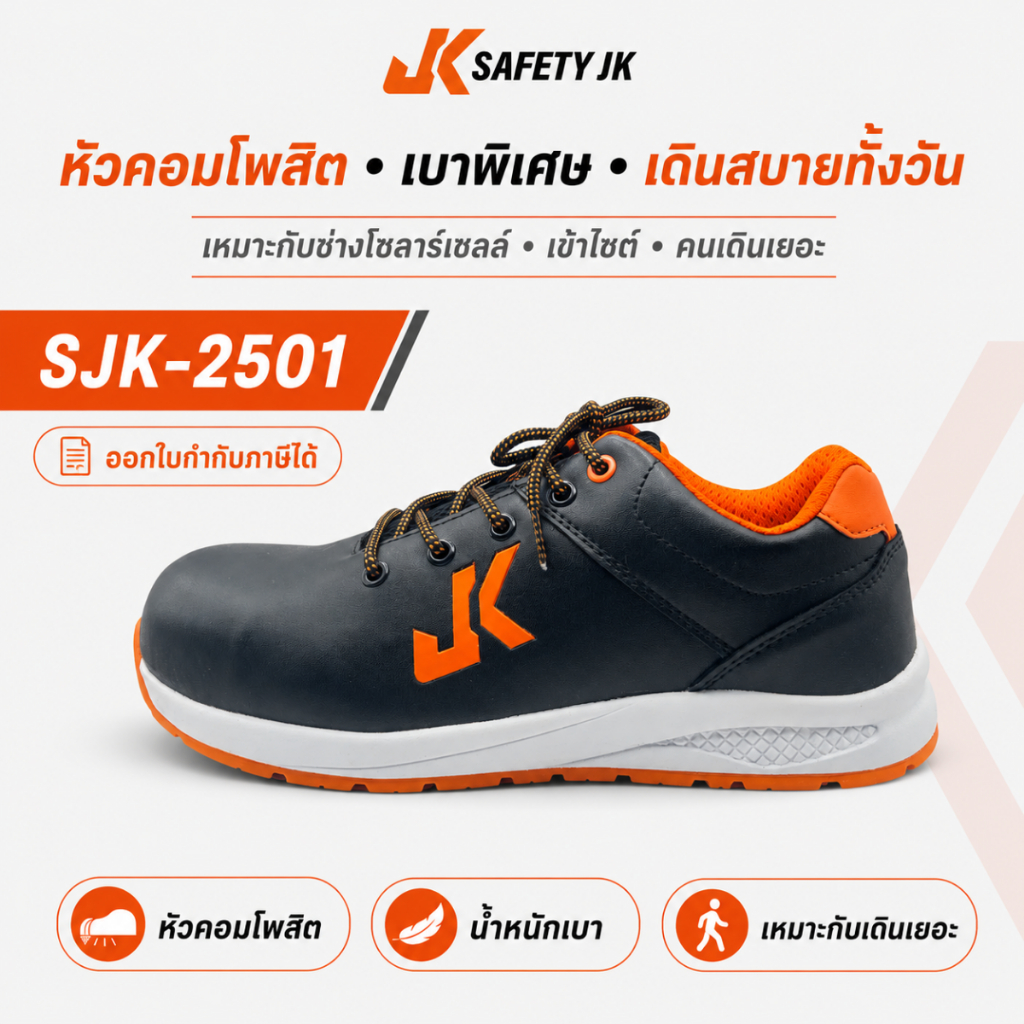 Safety JK حذاء سلامة بمقدمة مركبة خفيف SJK-2501 — صورة 2