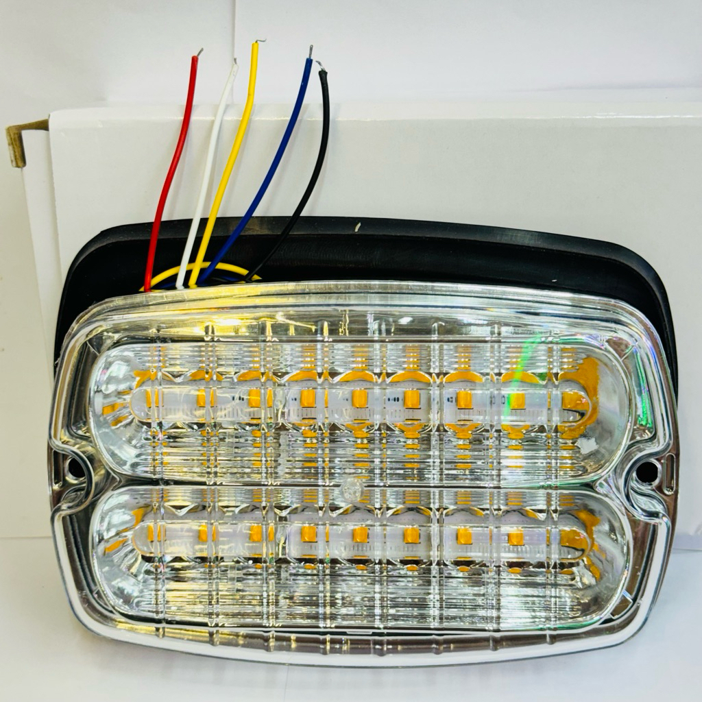 NEW ไฟฉุกเฉินแสงโคตรแรง LED รุ่น 18M (ราคา 1ชิ้น) 18Mไฟไซเรน อเนกประสงค์ สีแดง/ สีน้ำเงิน DC12V-24Vใ