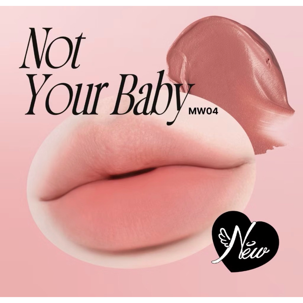 ส่ง ต่อ 99% (New 6 Colors) fwee Baby Rose Obsession Stay-Fit Tint - 6 สี