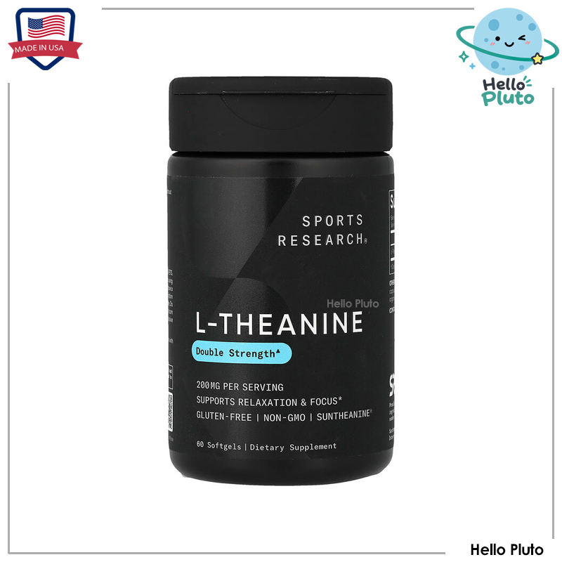 Sports Research, L-Theanine, 200 mg, 60 Softgels