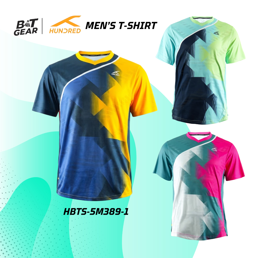เสื้อกีฬาแบดมินตัน HUNDRED COLLECTION 2026 5M389 (เกรดนักกีฬา)