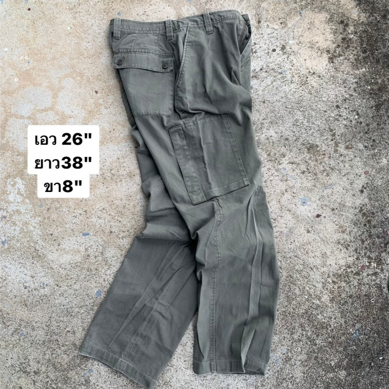 Cargo Cotton Military กางเกงคาร์โก้ทหารสี OG [3-31OG]