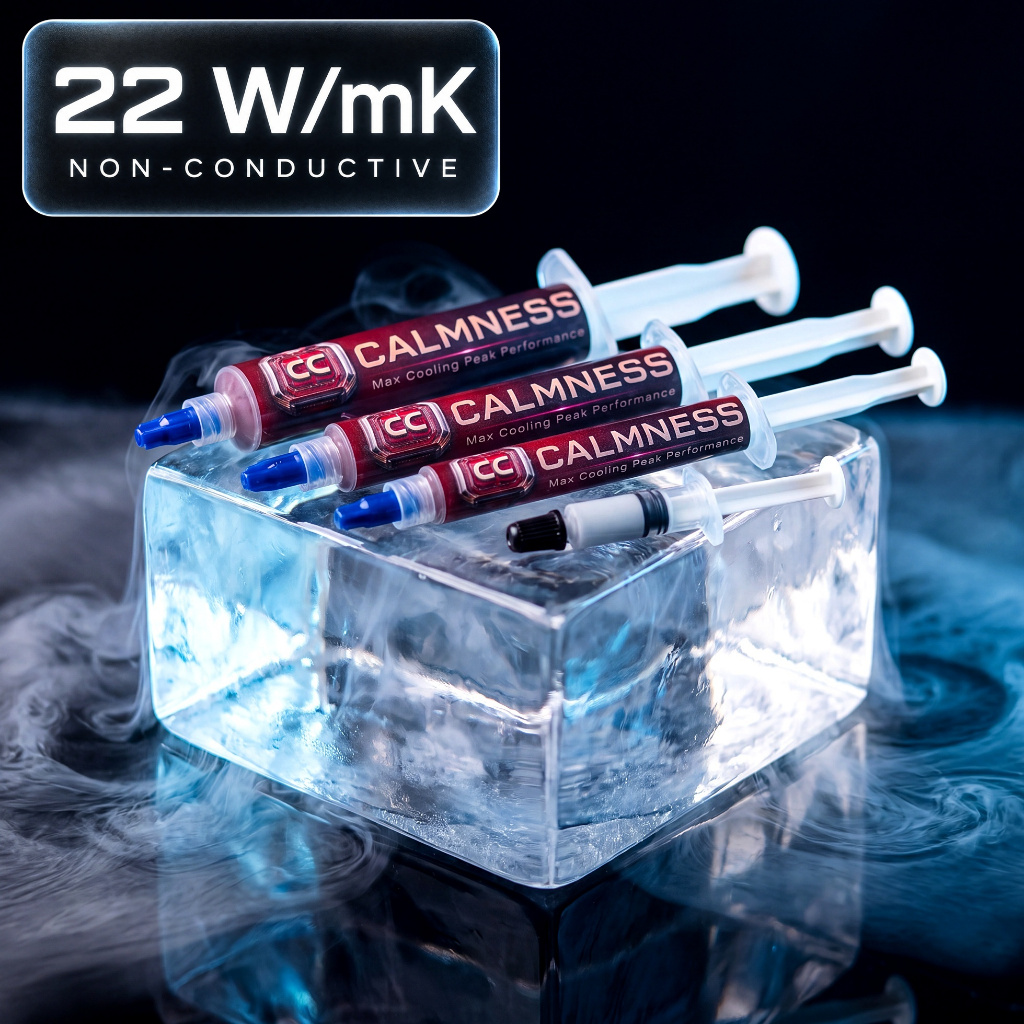 22 W/mk คราม(CLAMMNESS) [เกรดช่างเลือกใช้] ซิลิโคน CPU/GPU  สำหรับการ์ดจอ ซ่อมคอม Notebook (Cryo Core เย็นสุดขั้ว)