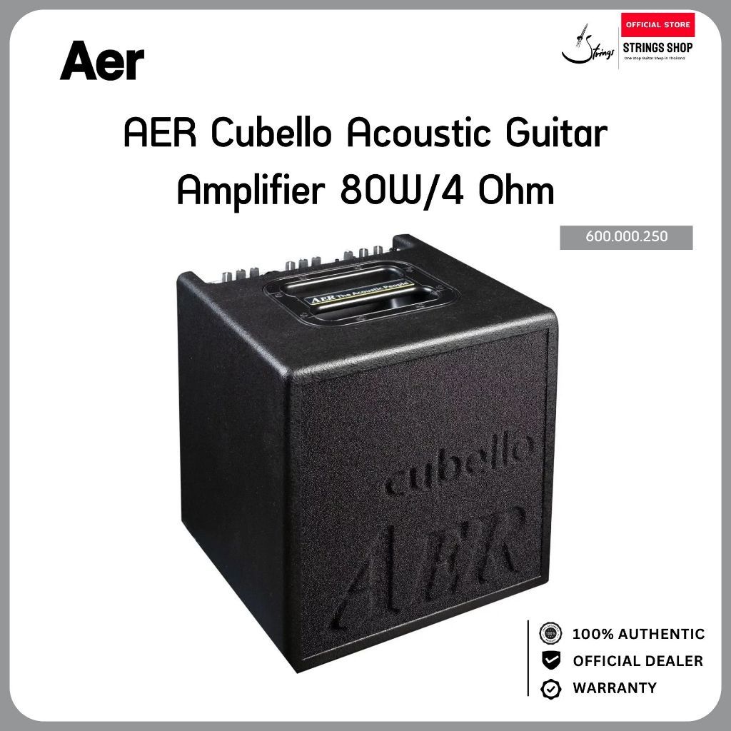 AER Cubello Acoustic Guitar Amplifier 80W/4 Ohm แอมป์กีตาร์โปร่ง Professional