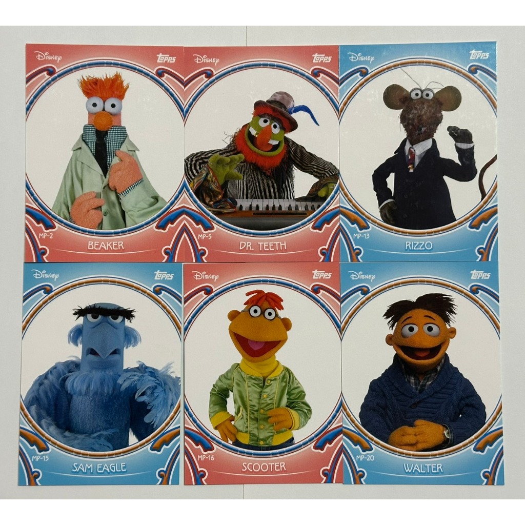 2026 Topps Chrome Disney NEON Muppets Puzzle Insert Card (The Muppets) แยกใบ