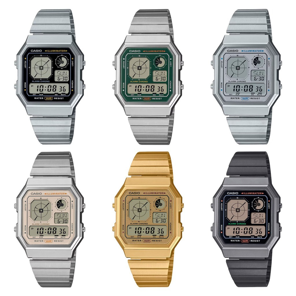 Casio Standard นาฬิกาข้อมือ รุ่น A130(A130WEGG-1A,A130WEG-9A,A130WE-7A,A130WE-1A,A130WE-3A,A130WE-9A