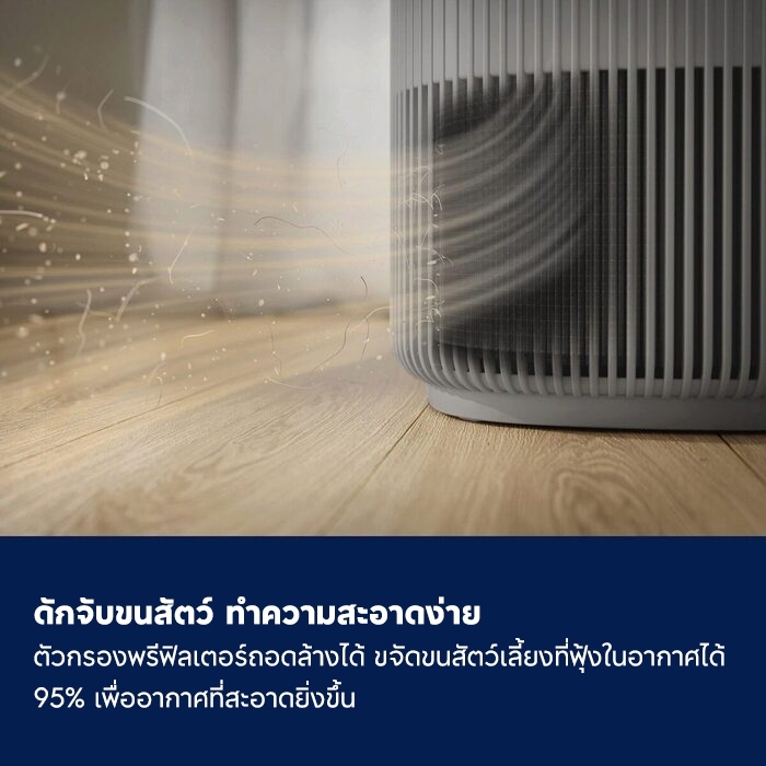 Electrolux เครื่องฟอกอากาศ PetCare รุ่น 500 สำหรับห้องขนาด 56 ตรม. รุ่น EP53-45UGB รูปที่ 3