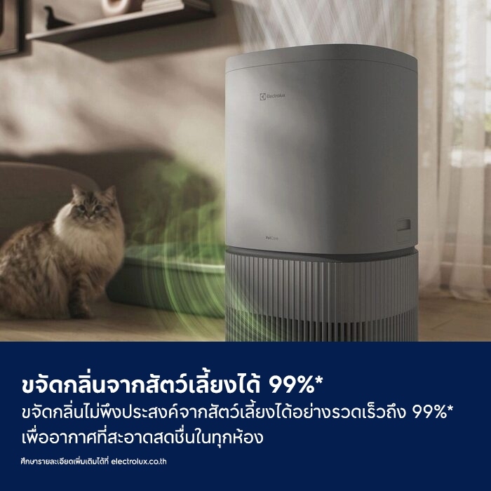 Electrolux เครื่องฟอกอากาศ PetCare รุ่น 500 สำหรับห้องขนาด 56 ตรม. รุ่น EP53-45UGB รูปที่ 5