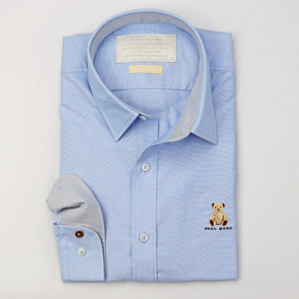 PAUL MARC قميص أكسفورد PM BEAR ‏Casual Fit — صورة 4