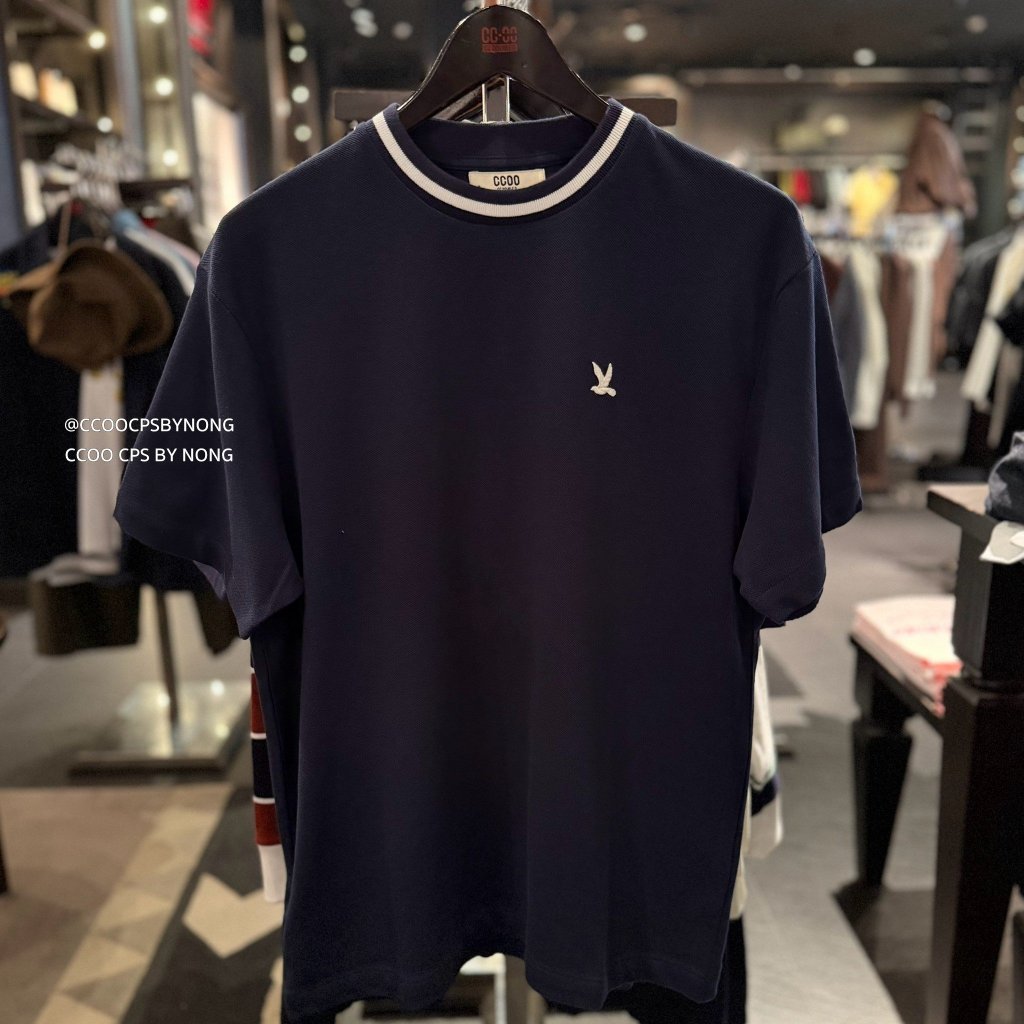 เสื้อยืด CCOO ผู้ชาย ทรง RELAXED FIT แต่งโลโก้ ของแท้จากช็อป มีถุงช็อปให้ O26WGMB038