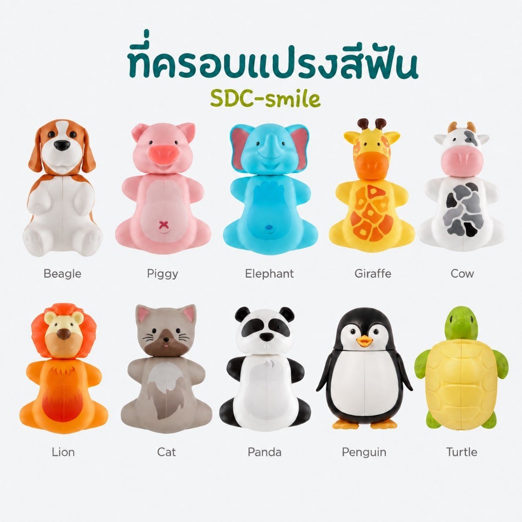 ที่ครอบแปรงสีฟัน Flipper Funanimal