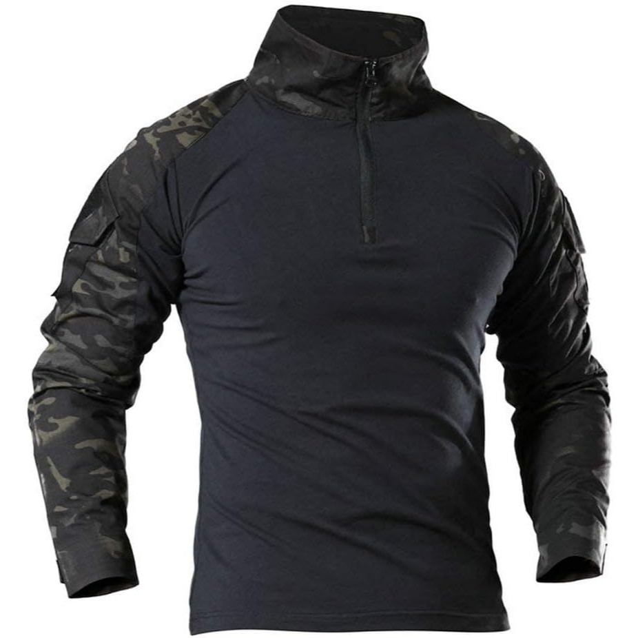 G3 Shirt เสื้อคอมแบท เสื้อยืดแขนยาวยุทธวิธีมีซิป ผ้านิ่มเบาสบาย COMBAT SHIRT คล่องตัว