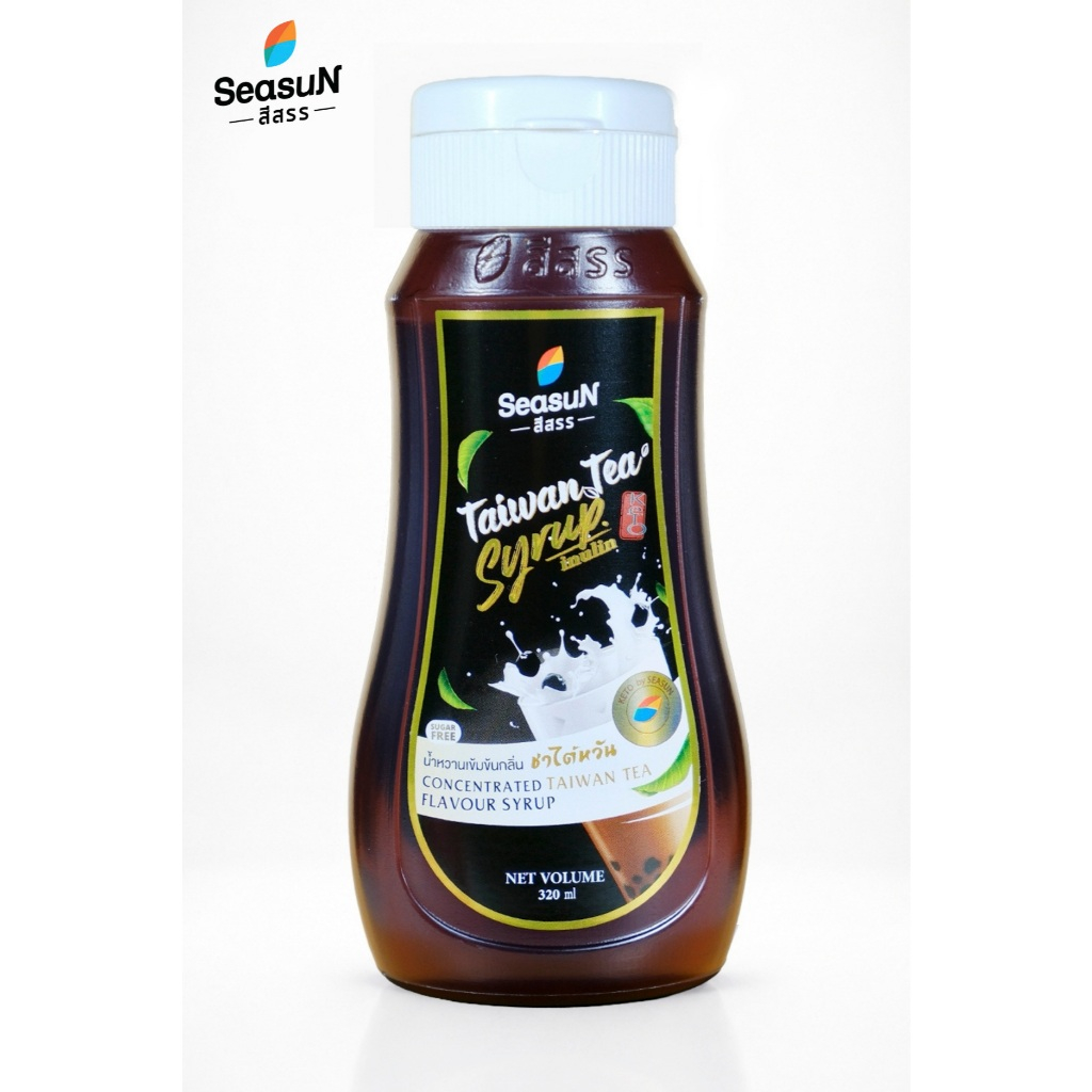 ไซรัปหญ้าหวานสูตร KETO กลิ่นชาไต้หวัน ตราสีสรร ขนาด 320 ml.