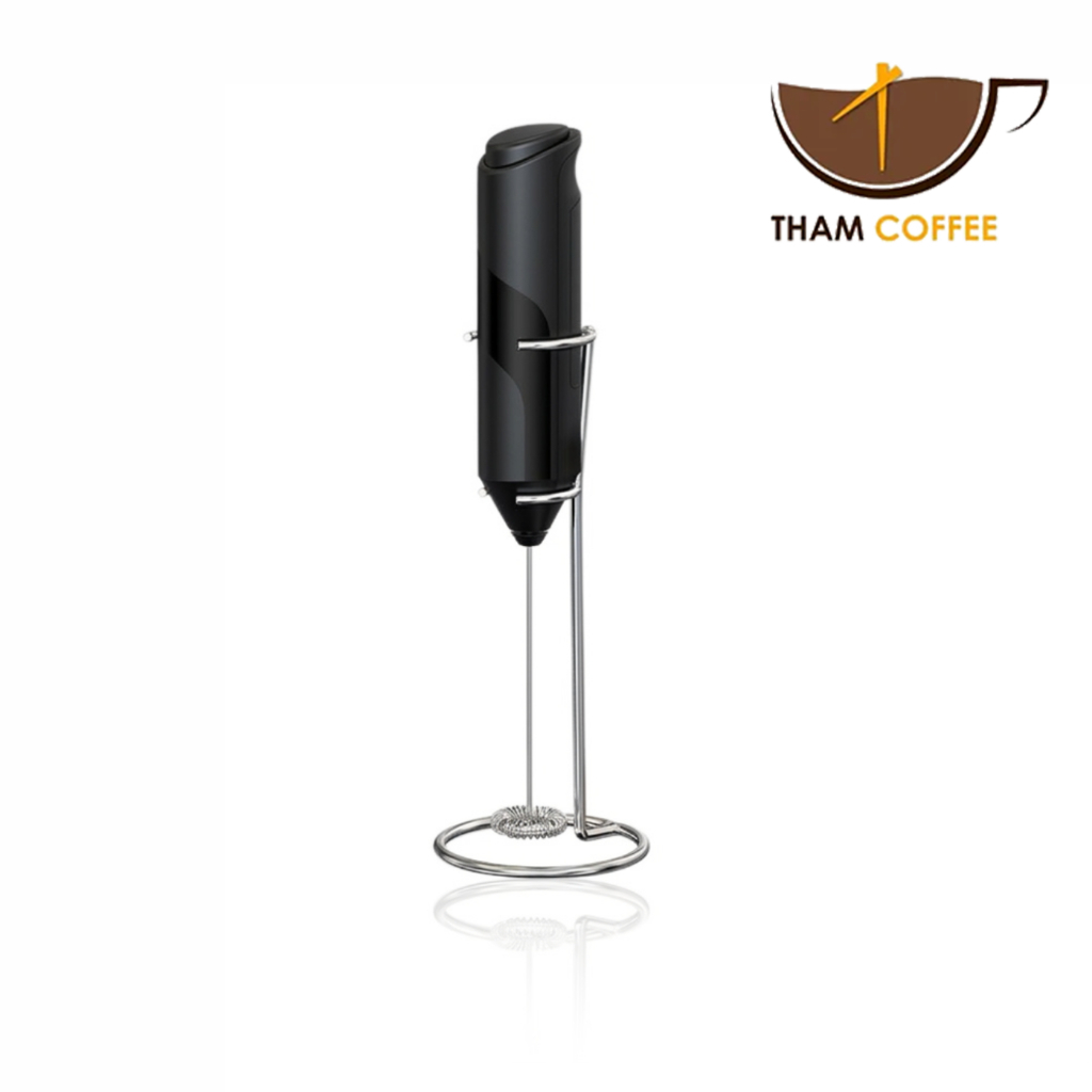 เครื่องตีฟองไฟฟ้า เครื่องทำฟองนม Milk Frother สแตนเลสสำหรับอาหาร ปลอดภัยต่อการใช้งาน ทำความสะอาดง่าย Tham coffee