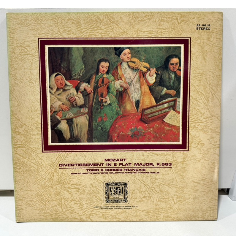 1LP Vinyl Records แผ่นเสียงไวนิล  Mozart / Trio A Cordes Francais / Gerard Jarry / Serge ...  (H20E2