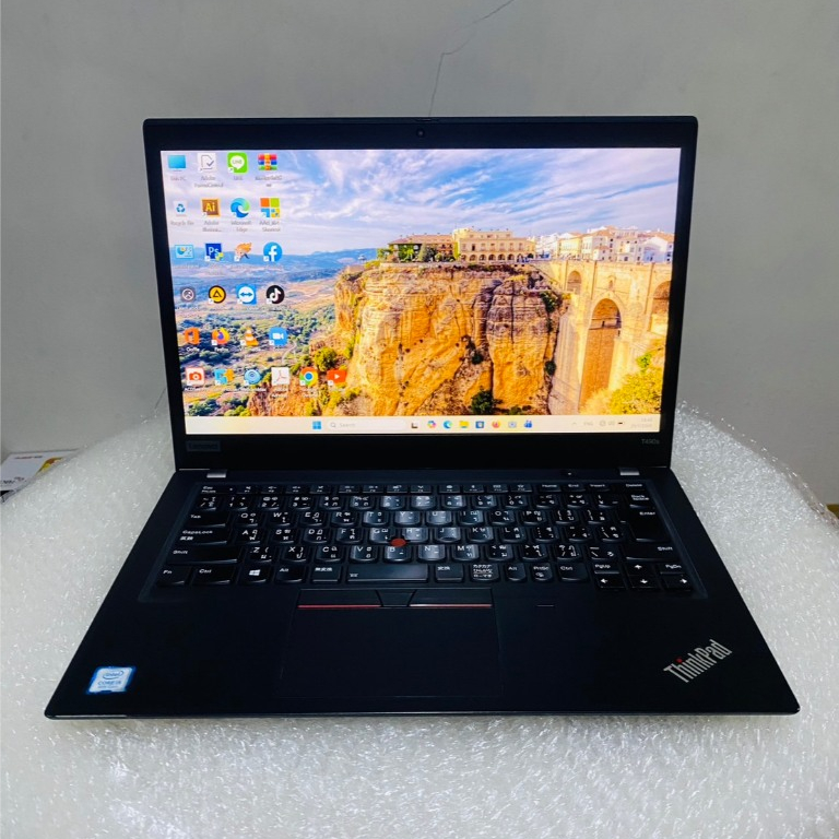 โน๊ตบุ๊คมือสอง Notebook Lenovo T480 Core i5gen8(RAM:8GB/M2 SSD:256GB) ขนาด13.3";วินโด้11พร้อมโปรแกรม