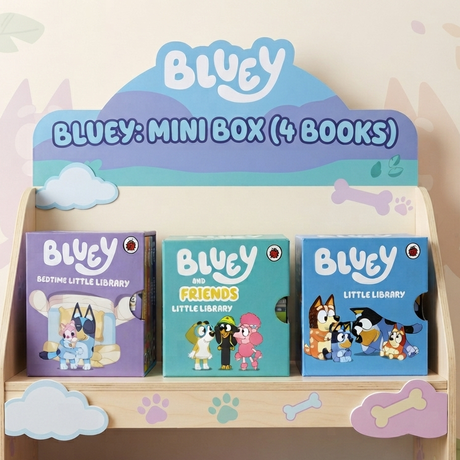 DKTODAY หนังสือ LADYBIRD : BLUEY: MINI LITTLE BOX (4 BOOKS) SERIES
