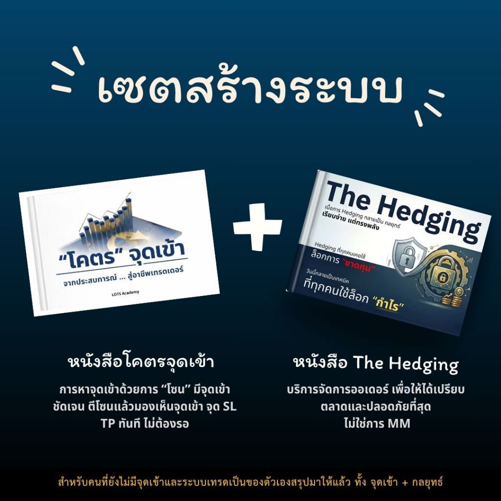 เซตสร้างระบบ-หนังสือโคตรจุดเข้า และ หนังสือ The Hedging