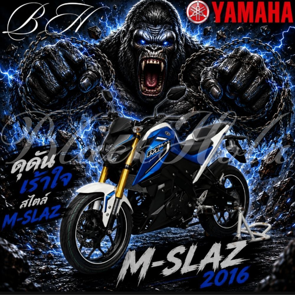 ของแท้ YAMAHA ชุดสี M-SLAZ MSLAZ  สีน้ำเงิน ปี 2016 แฟริ่ง เปลือก M-SLAZ สำหรับyamaha M-SLAZ