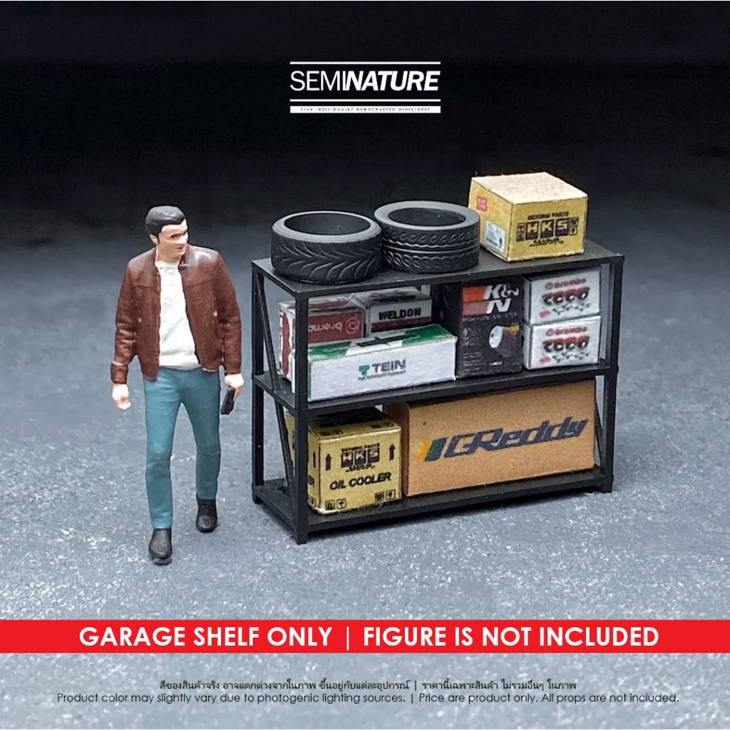 🇹🇭พร้อมส่ง♦️ชั้นอะไหล่สเกล 1/64 Garage shelf 1/64 scale! ขนาด 1/64‼️จำนวนจำกัด