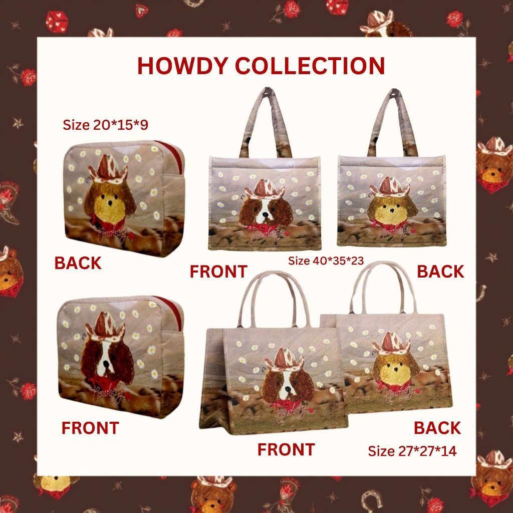 กระเป๋าน่ารัก FLUFFY HOWDY COLLECTION BAG PSMaterial กระเป๋านุ่มนิ่มเเบบแม่ชมและน้าพลอย