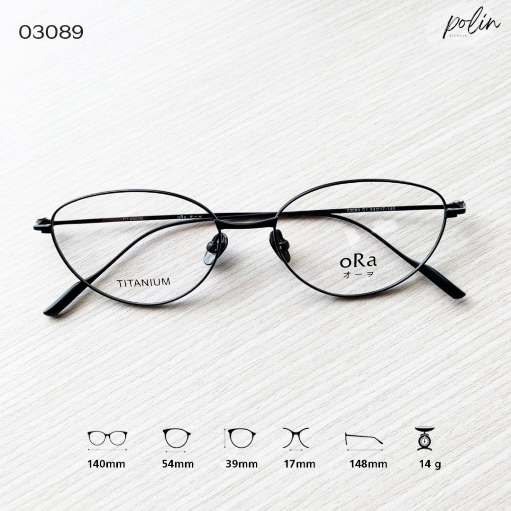 Polin oRa إطار نظارة تيتانيوم 03089 — صورة 3