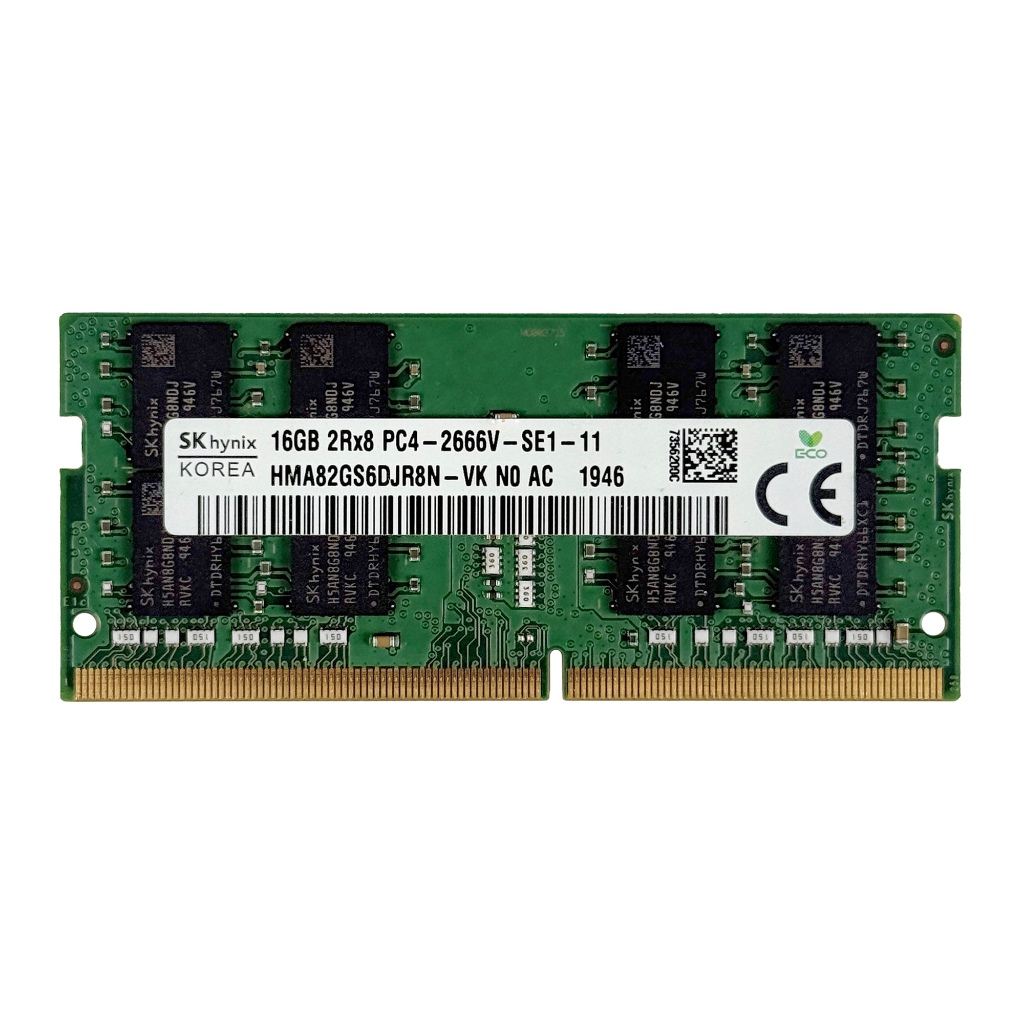 แรมโน้ตบุ๊ก SK Hynix 16GB DDR4 Bus 2666 MHz มือสอง สภาพดี ประกัน 90 วัน