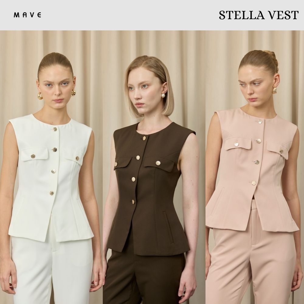 MAVE เสื้อรุ่น STELLA สี ESPRESSO,OFF WHITE,PINK