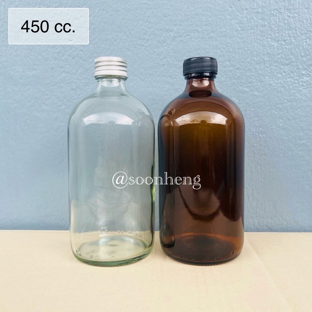 (แพ็ค 12 ใบ) ขวดแก้วผสมน้ำหอม 450 ml