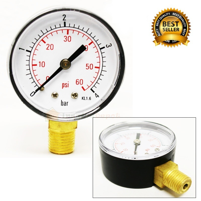เกจ์วัดแรงดัน Pressure Gauge for swimming pool filters