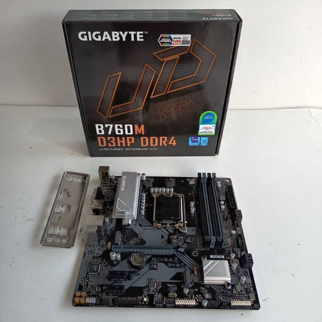 CPU Core i5 14400F + M/B GIGABYTE B760M D3HP DDR4 ประกัน Advice เต็ม 3 ปี 27/08/2029