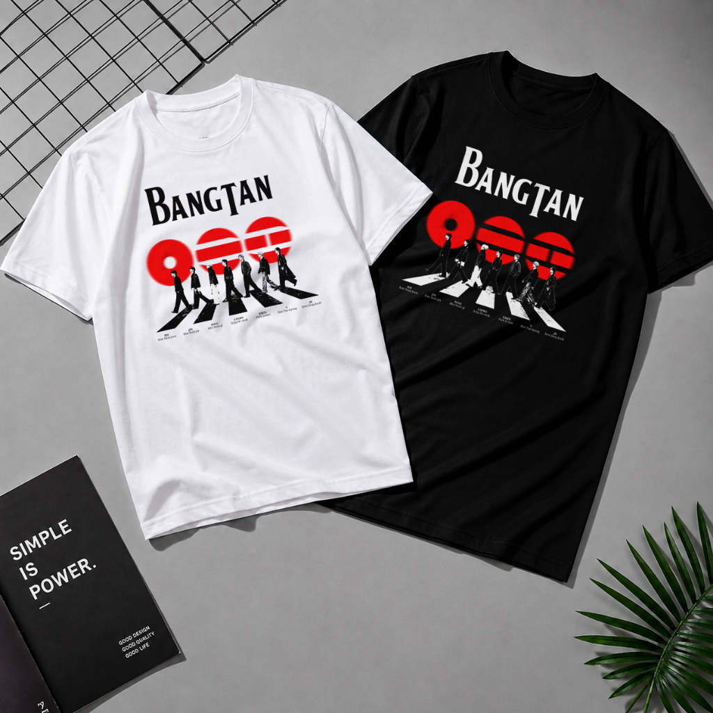 BTS เสื้อยืดTHE BANGTAN เดอะบังทัน kpop namjoon seokjin yoonki jhope jimin V jungkook