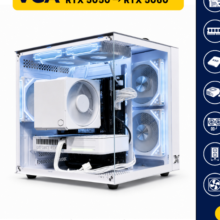 คอมประกอบ Gaming PC Intel Core i5-12400F + เลือก RTX 5050–RTX 5060 RAM 32GB SSD 1TB | Monkey ETC