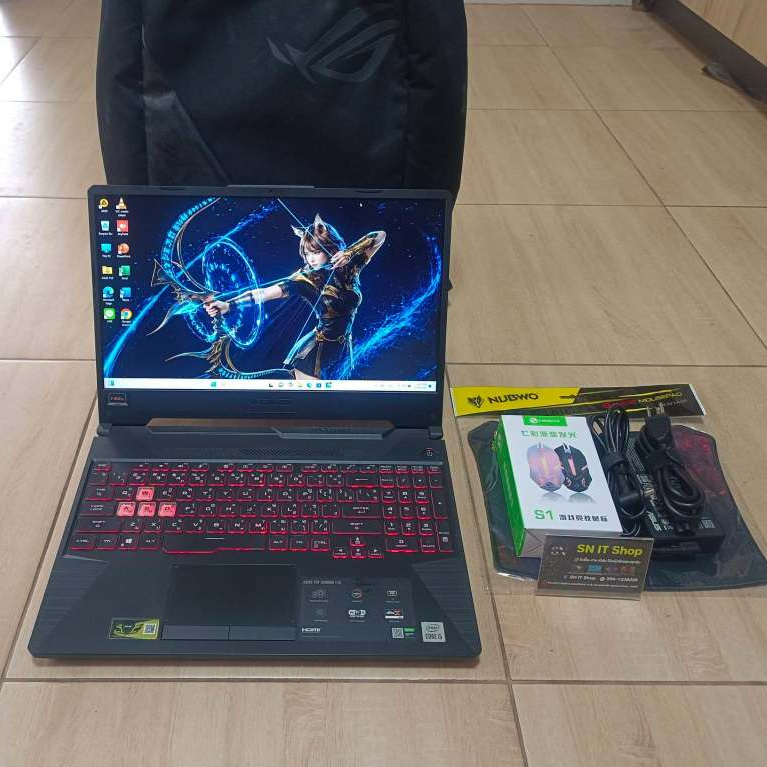 โน๊ตบุ๊คเกมส์มิ่ง Asus TUF (มือสอง) สเปค Intel Core i5-10300H RAM 16GB  SSD M.2 512GB NVIDIA GeForce