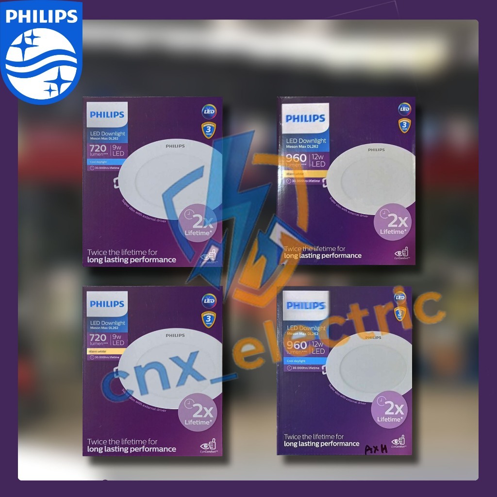 โคมไฟ LED Philips Downlight Meson Max DL262 9w 12w