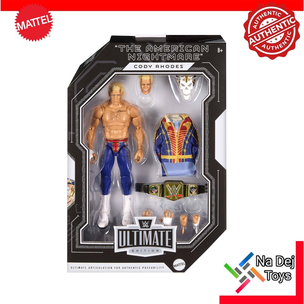 Mattel WWE Ultimate Edition Cody Rhodes (Summerslam) 6" Figure มวยปลํ้า อัลติเมท อีดิทชั่น โคดี้ โรดส์ ค่ายแมทเทล 6 นิ้ว