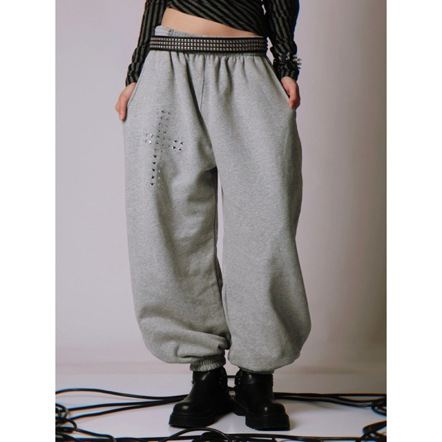 ANGELWANG - Trust Me Jersey Pants (กางเกงขายาว,จั๊มข้อเท้า)